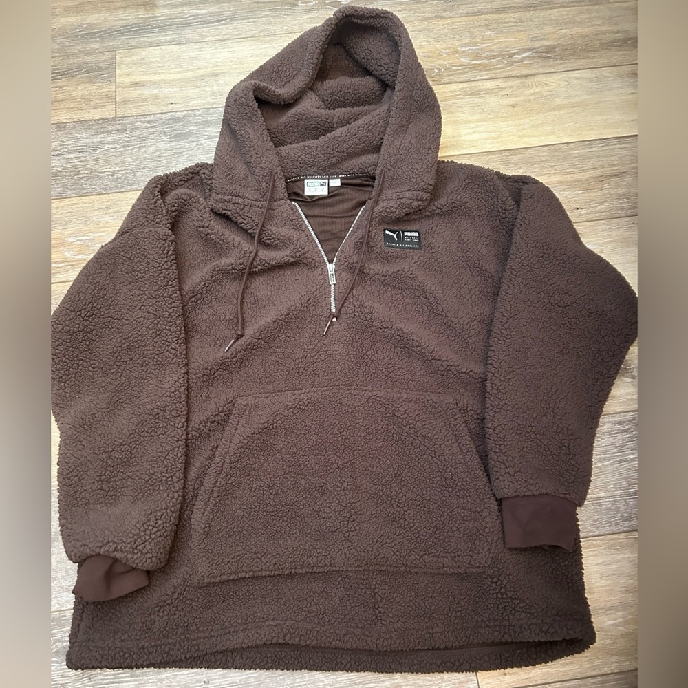 Mens half zip Puma Sherpa M